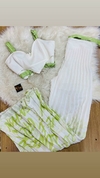 Conjunto Longo Branco Plissado MB