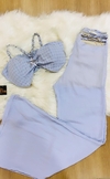 Conjunto Longo Azul Estrela MB