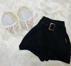 Cropped Branco Bordado PW - comprar online