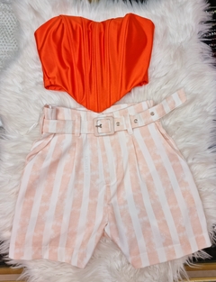 Short Listrado Coral BC