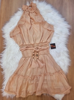 Vestido Nude Brilho MB