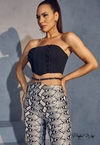 Cropped Preto tomara PW