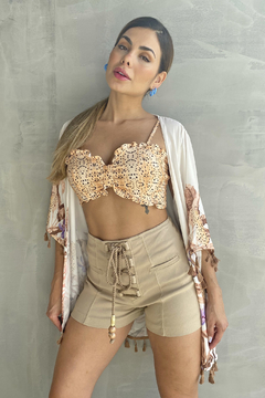 Kimono e Top Estampado MB - comprar online