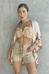 Kimono e Top Estampado MB