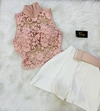 Cropped Renda Rosa VL