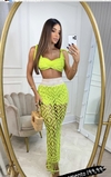 Conjunto verde Neon Renda