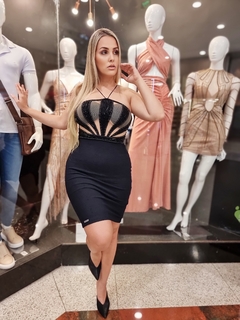 Vestido Preto Bordado CX