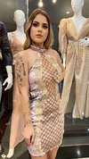 Vestido Nude Bordado VL