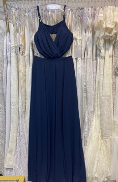 Vestido Longo Azul Marinho SP