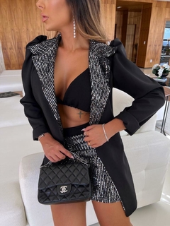 Conjunto Preto Paetês Blazer na internet