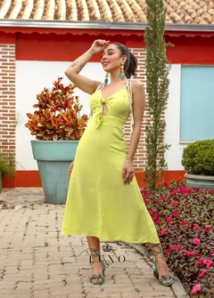 Vestido Midi Neon LU