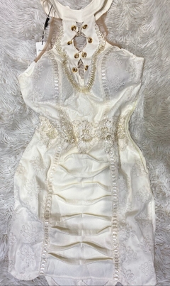 Vestido Branco Renda Bordado AV