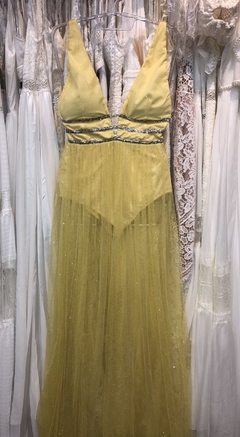 Vestido Longo Amarelo Gliter SP