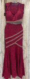 Conjunto Longo Marsala Bordado TP