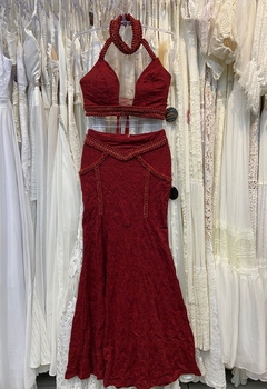 Conjunto Longo Marsala Bordado TP