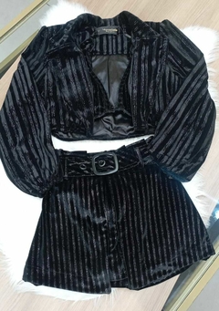 Conjunto Preto Veludo MB