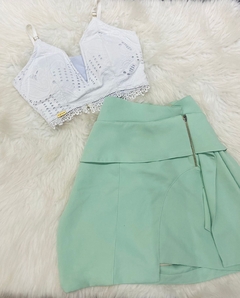 Cropped Branco Renda