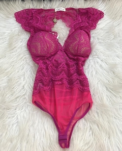 Body Rosa Pink Renda PW