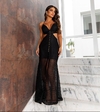 Vestido Longo Preto Renda LD