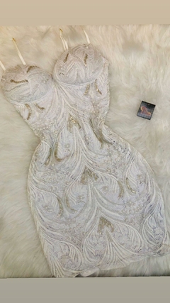 Vestido Branco Renda Bordado PW