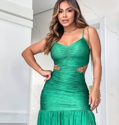 Vestido Longo Verde Argola MR - comprar online