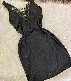 Vestido Preto Bordado Termo VL