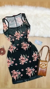 Vestido Preto Floral CL