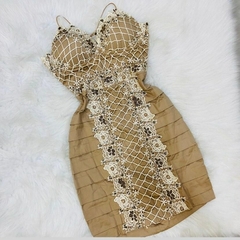 Vestido Nude Bordado VL