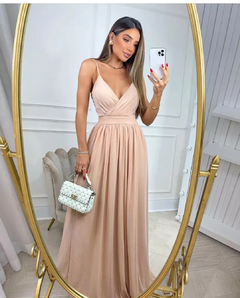 Vestido Longo Nude Tule MA