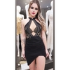 Vestido Tubinho Preto Frente Bordado MB