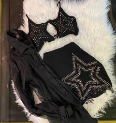 Conjunto Preto Bordado Star MB - comprar online