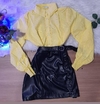 Camisa Cropped Amarelo Lese