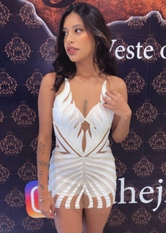 Vestido Branco Bordado MB