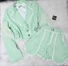 Conjunto Verde Bordado Blazer VL