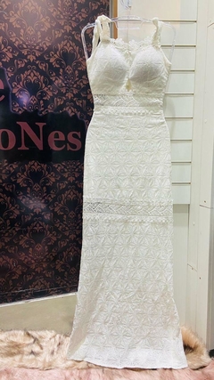 Vestido Longo Branco Renda FL