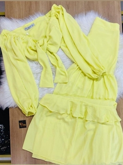 Conjunto Longo Amarelo Néon BC