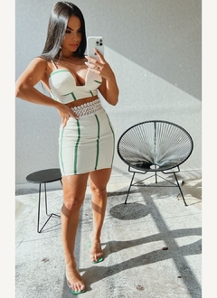 Conjunto Branco Listra Verde SL - comprar online