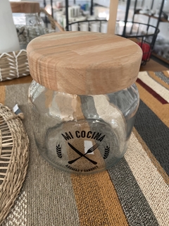 FRASCO MI COCINA 1.5L TAPA MADERA