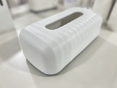 PORTA PAÑUELOS PLASTICO BLANCO GDE. - comprar online