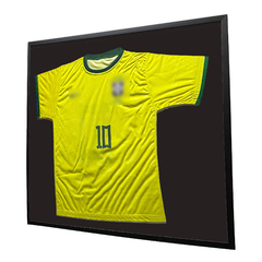 Moldura Quadro para Camiseta Camisa Grande 80x90 cm Fundo Preto