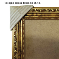 Moldura Trabalhada Clássica Provençal Gótica Colonial 3,5 cm Ouro na internet