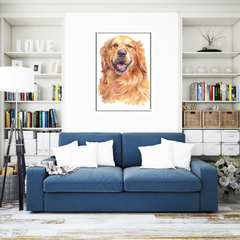 Quadro Golden Retriever na internet