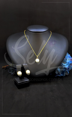 Conjunto Folheado a Ouro - Facetado - comprar online