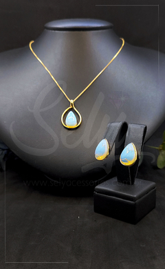 Conjunto Folheado a Ouro - Gota - loja online