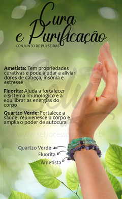 Conjunto Pulseiras - Cura e Purificação - Sely Acessórios