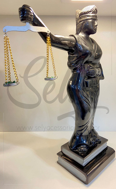 Escultura da Justiça Xisto de Esmeralda - comprar online