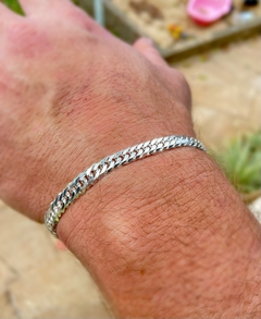 Pulseira Masculina em Prata