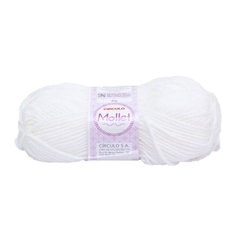 Lã Mollet 40g cor 01 Branca