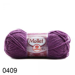 Lã Mollet 40g cor 409 ametista