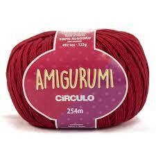 Kit Linha Amigurumi 3528 Carmim com agulha de crochê soft n. 4 (cópia)